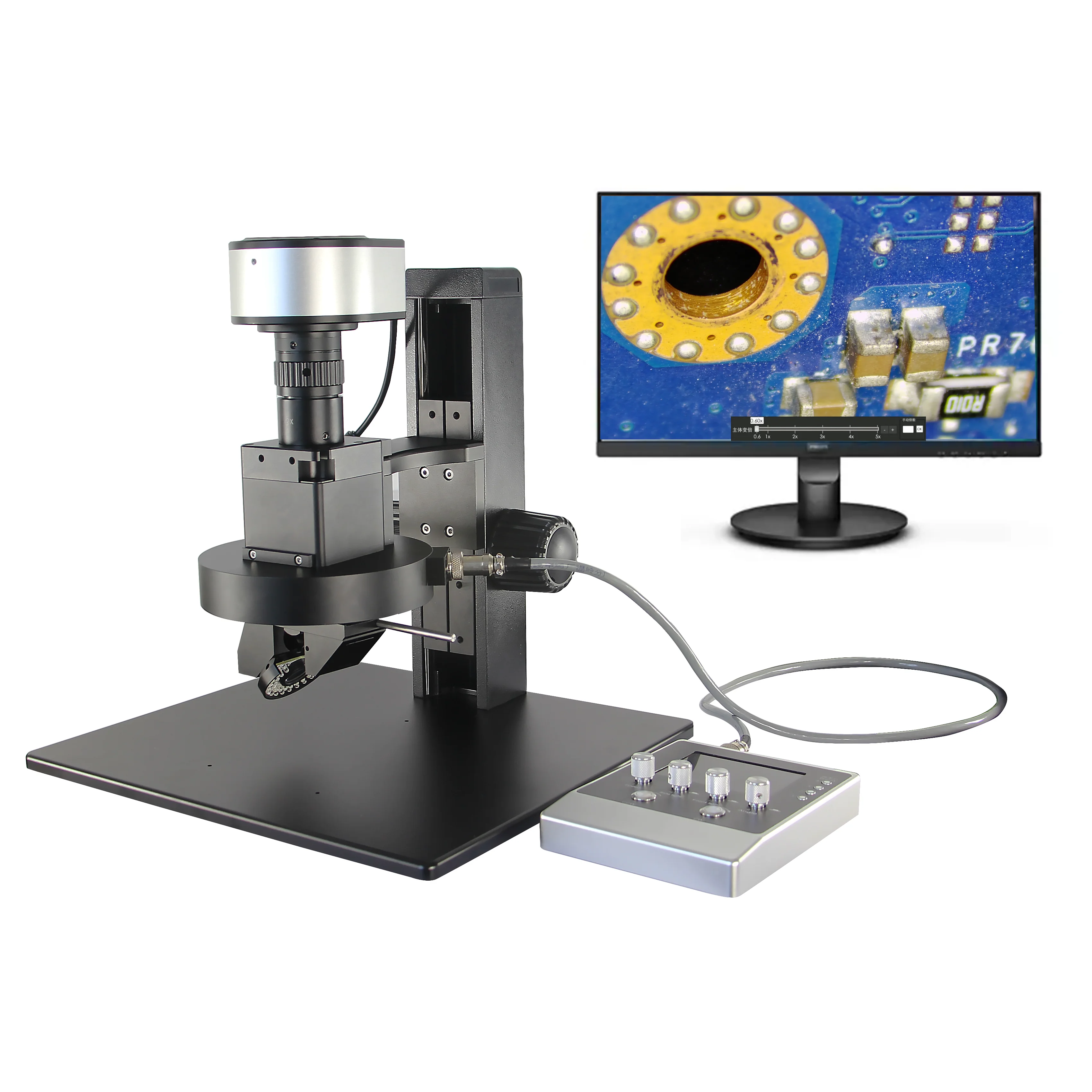 FM3D650AM-Q Digital Microscope Electron Microscope with 3D Free-Calibration Zoom & Rotation Features for Measuring Videos