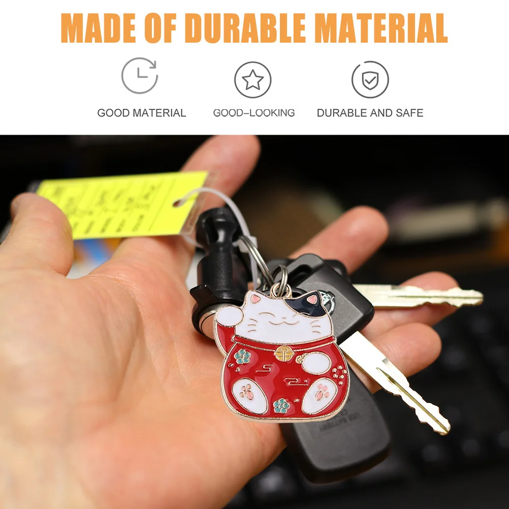 

10Pcs Cat of The Luck Pendants DIY Craft Making Charms Unique Keychain Accessories Cat DIY Charms Jewelry Making Material