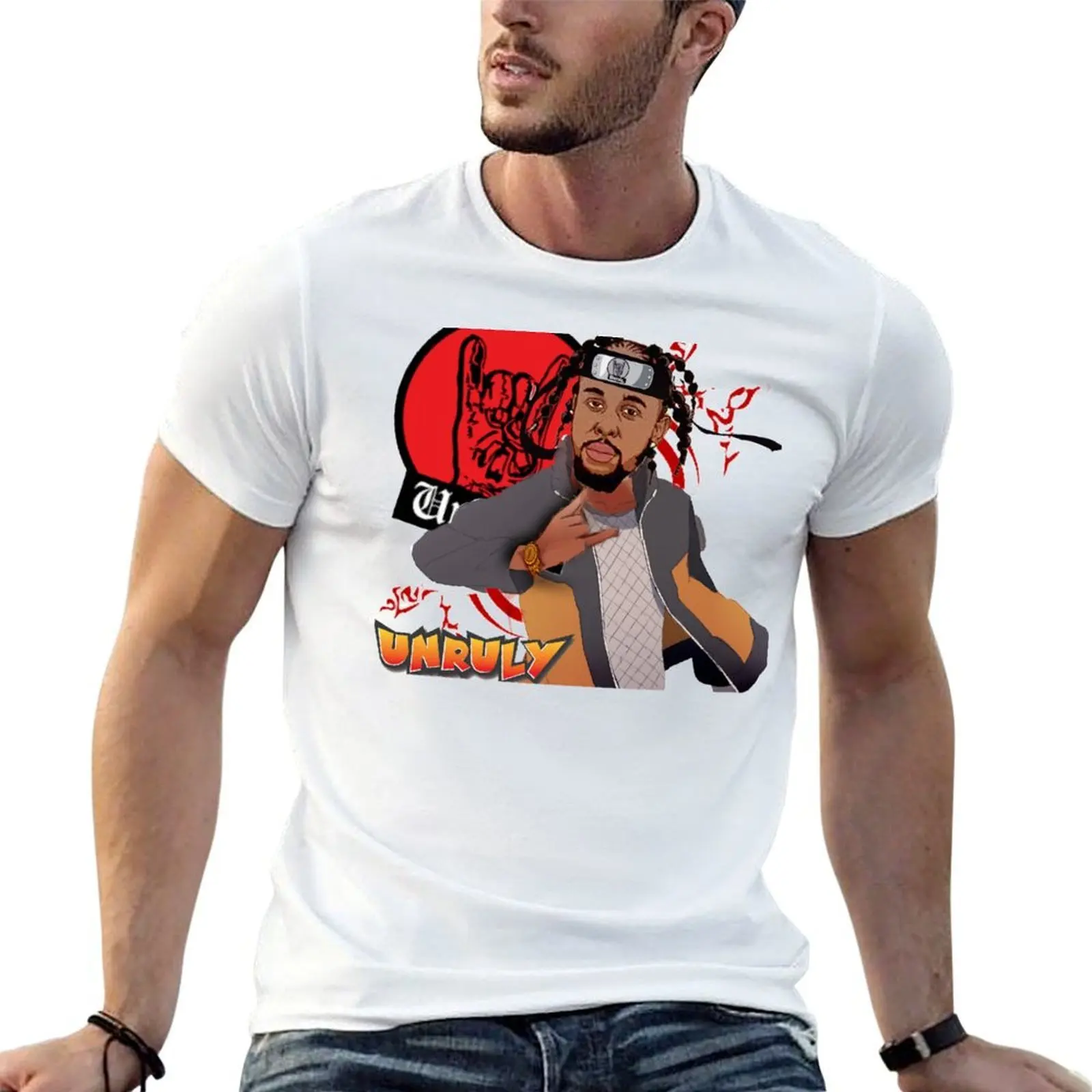 

EBAZON UNRULY T-Shirt cotton t shirt pack man t shirt graphic t shirts for man cotton funny T-Shirt