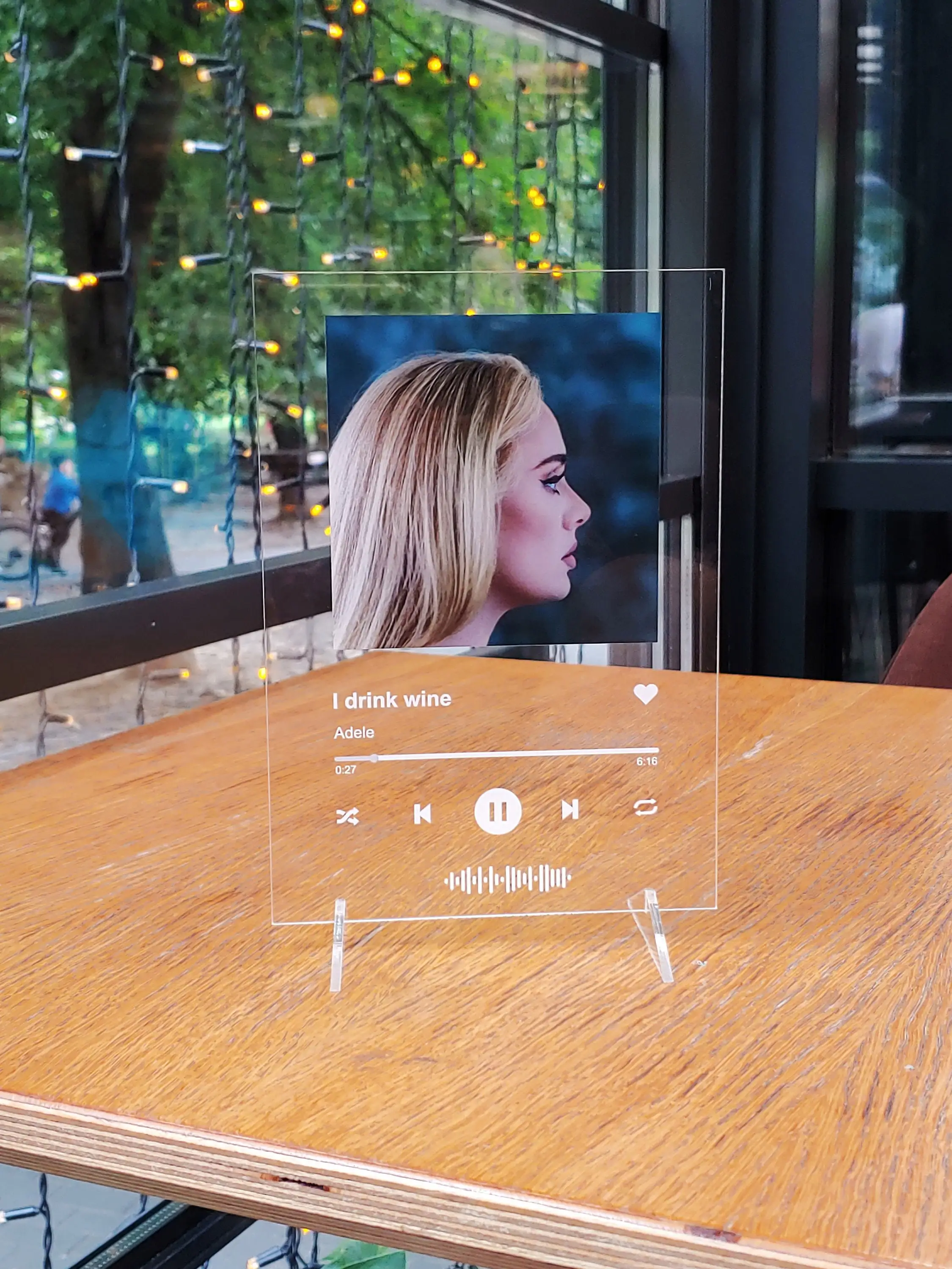 Soporte de placa de Spotify de música acrílica personalizado, impresiones personalizadas para hombres y mujeres, cubierta de álbum de fotos, canción, código artístico, nombre, fecha, regalos de cumpleaños