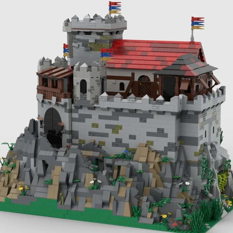 5726 قطعة MOC Burg L wenfels قلعة Lioncliff الأسد نموذج بناء لعبة كتل هدية الكريسماس لتقوم بها بنفسك فكرة إبداعية الطوب عيد ميلاد الاطفال #4