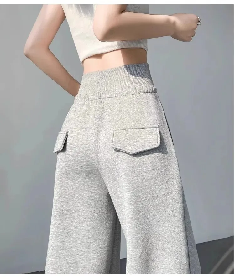 Pantalones Elegantes para Mujer, Estilo Palazzo, Anchos, de Cintura Alta, para Oficina, Largos
