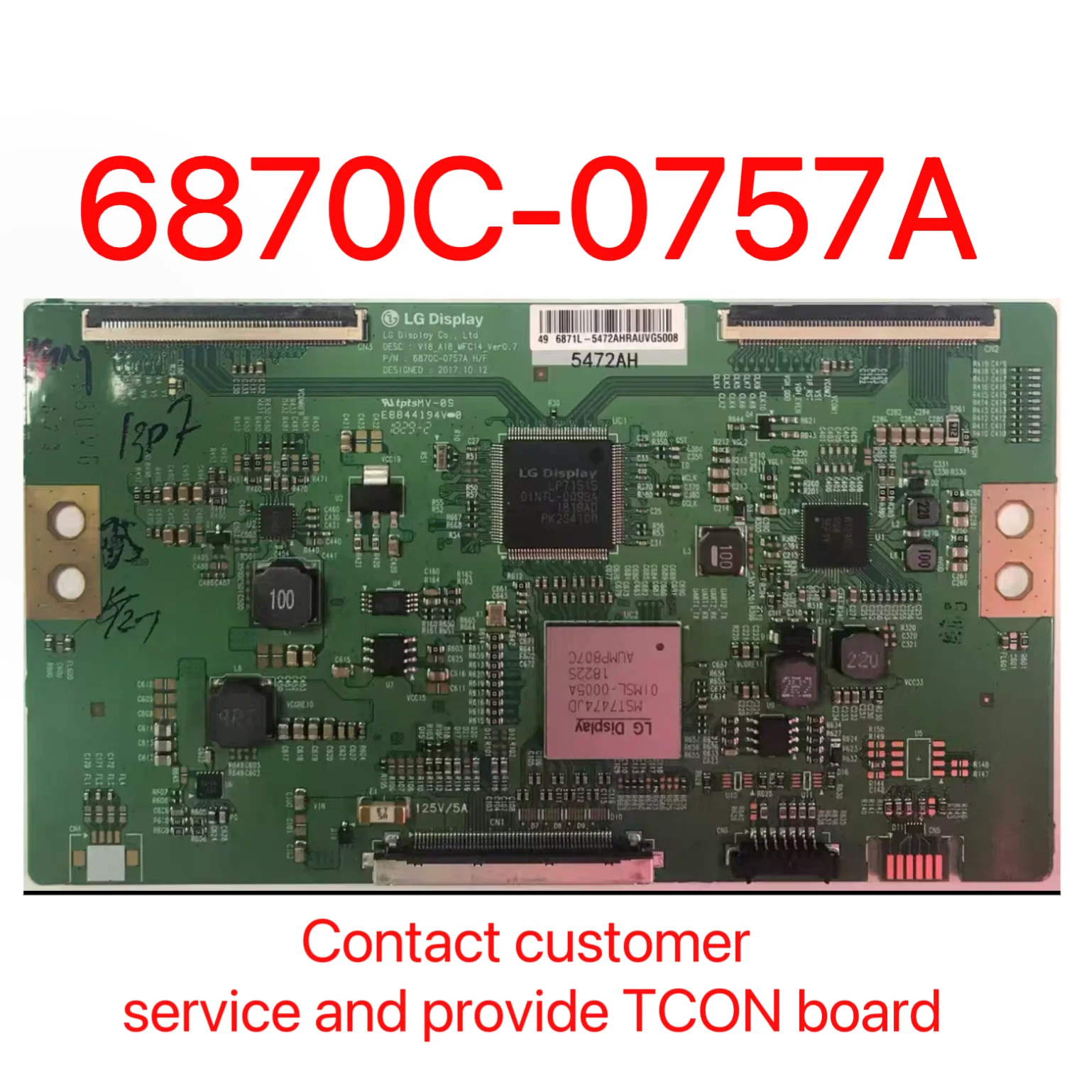 

Совершенно новая оригинальная материнская плата 6870C-0757A V18_S18_SFC14_Ver0.7