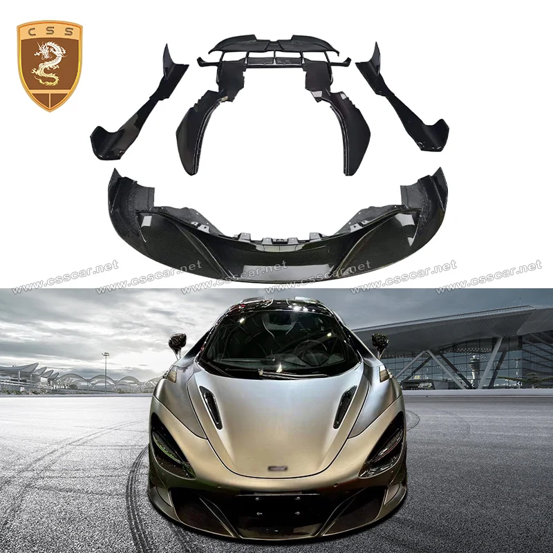 Car Side Fender Vent Cover Front Rear Bumper Spolier Wing Side Skrits For Mclaren 720S RYFT Style Carbon Fiber Exterior Bodykits