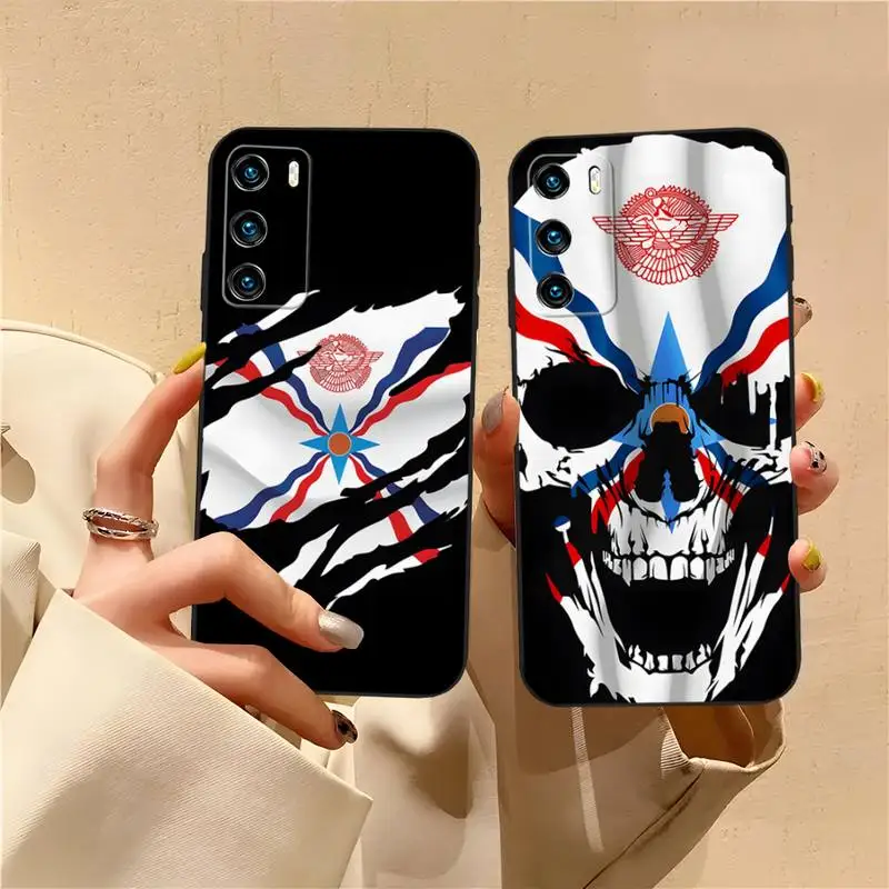 Assyria Australia Flag Assyrian Phone Case For Huawei P40Pro P30 P20 P10 Plus Lite Pro Y5 Y6 Y7 Y8 PSMART 2019 2020 Cover