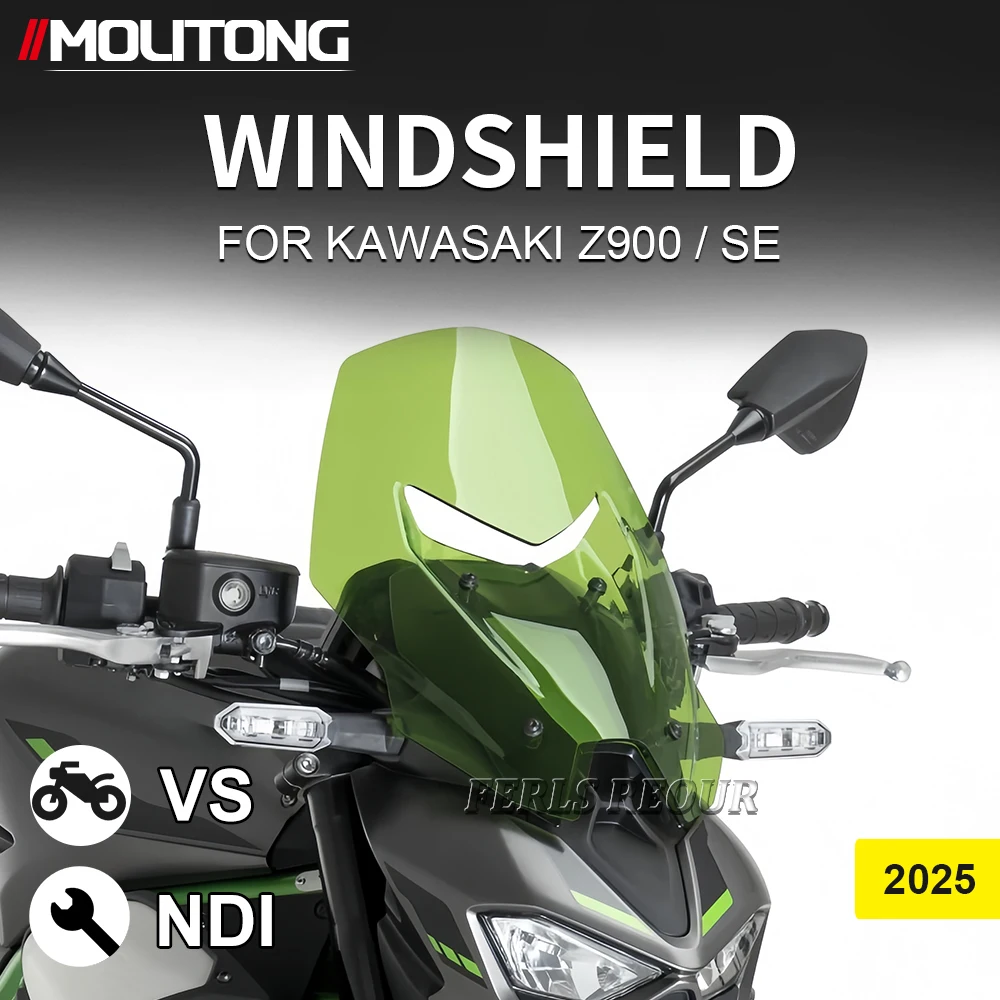 

Z900 SE Козырек и спойлер на переднее лобовое стекло для Kawasaki Z900/Z900SE 2025-2026 | Мотоциклетный ветроотражатель, обтекатель, щит