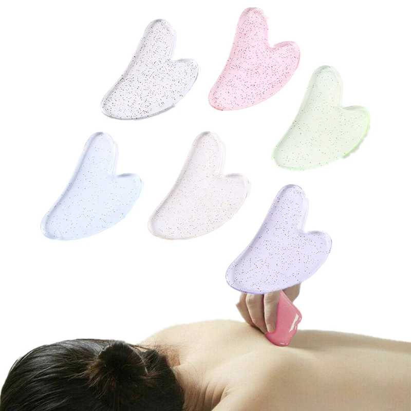 Skin Scraping Resin Gua Sha Massage Board Guasha Plate Face Eye SPA Massager Scrapers Tools For Face Neck Back Body Legs