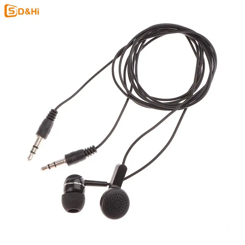 トランシーバー用シングルイヤーフックイヤホン、有線ステレオヘッドセット、mp3スマートフォン、3.5mm