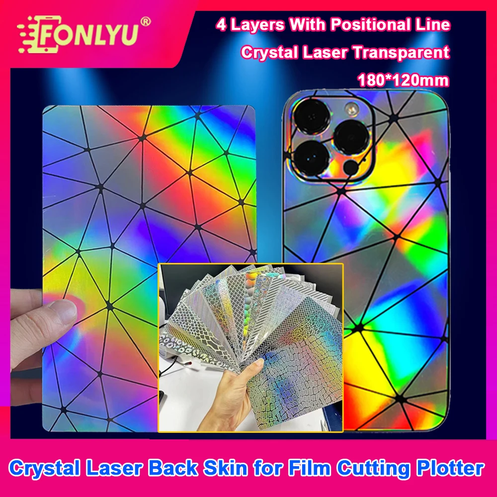 

FONLYU прозрачная лазерная кристаллическая задняя пленка для мобильной кожи, 3D задняя крышка, защитная пленка для стекла телефона для резки, резак