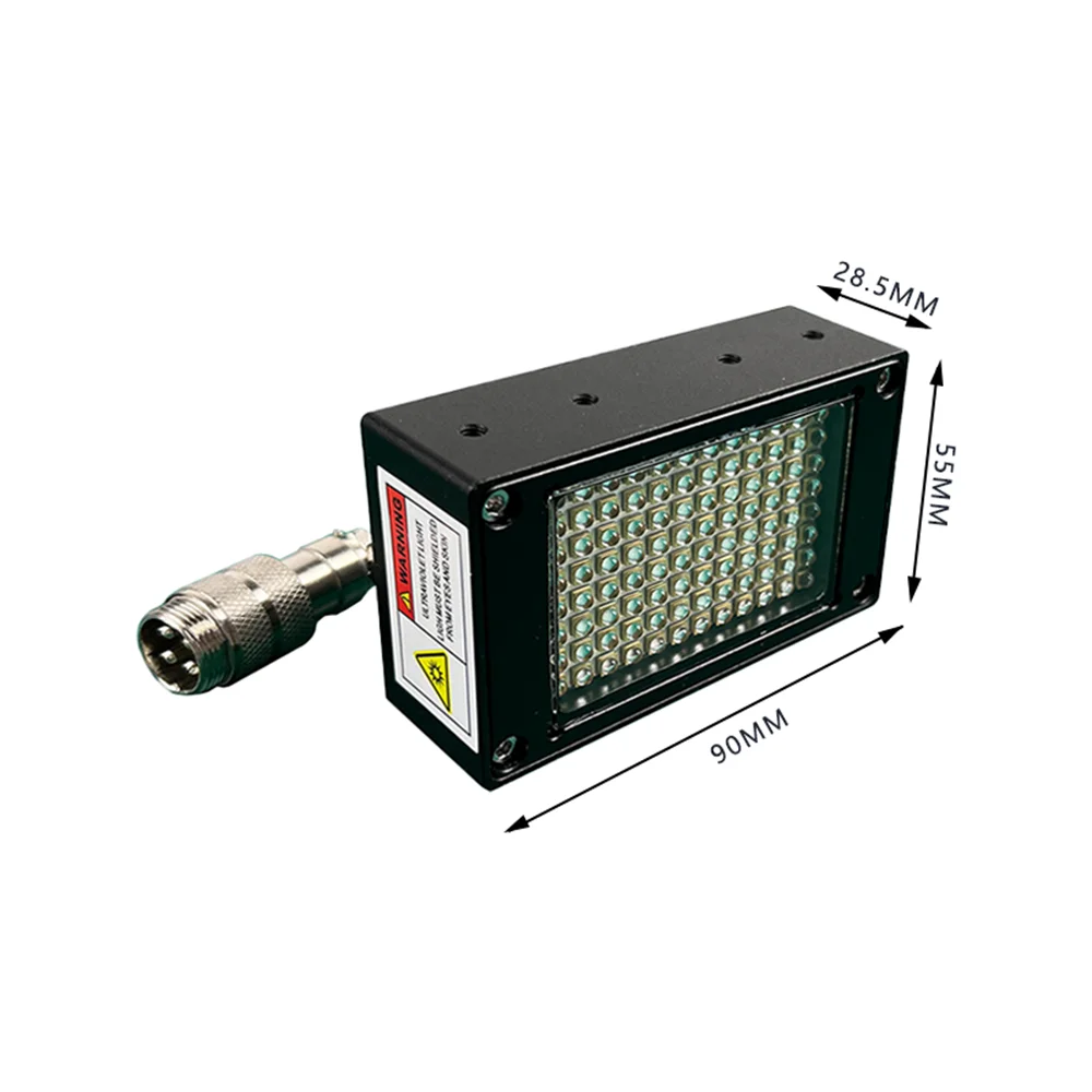 Comprimento de onda ajustável UV LED cura lâmpada, PET, tela PP impressão, tinta UV, luz de cura adesiva