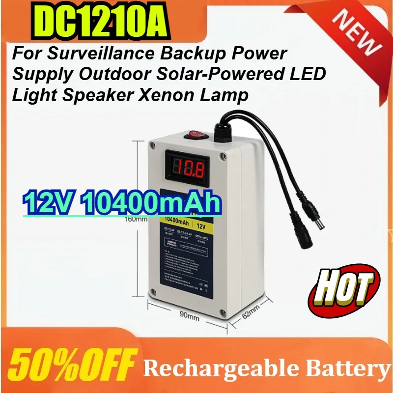 

New 10400mAh for LED Toys Inflatable Clothes with Charger 12V 10Ah Battery 18650 Lithium Rechargeable Battery Pack Built-in BMS