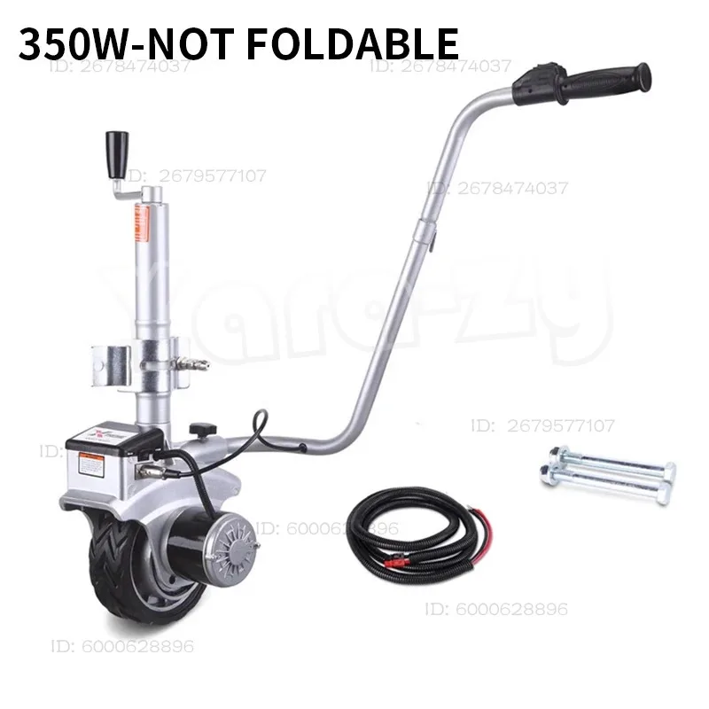 Car Trailer Jockey Wheel 12V Mover Electric Horse Float Automatic Brake Foldable