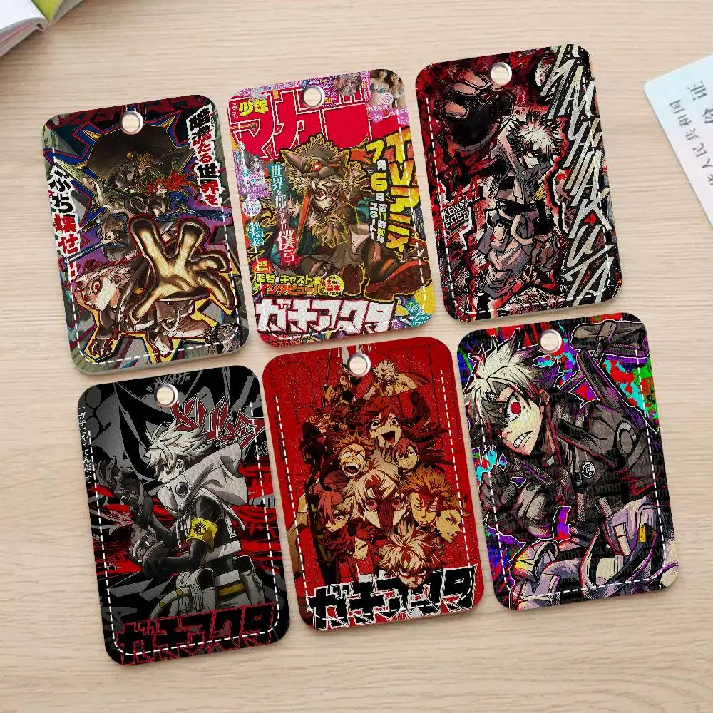 

Аниме G-Gachiakuta из мягкой кожи, прямоугольный держатель для ключей и карт, индукционный защитный чехол для лифта, молодежный аксессуар Faion