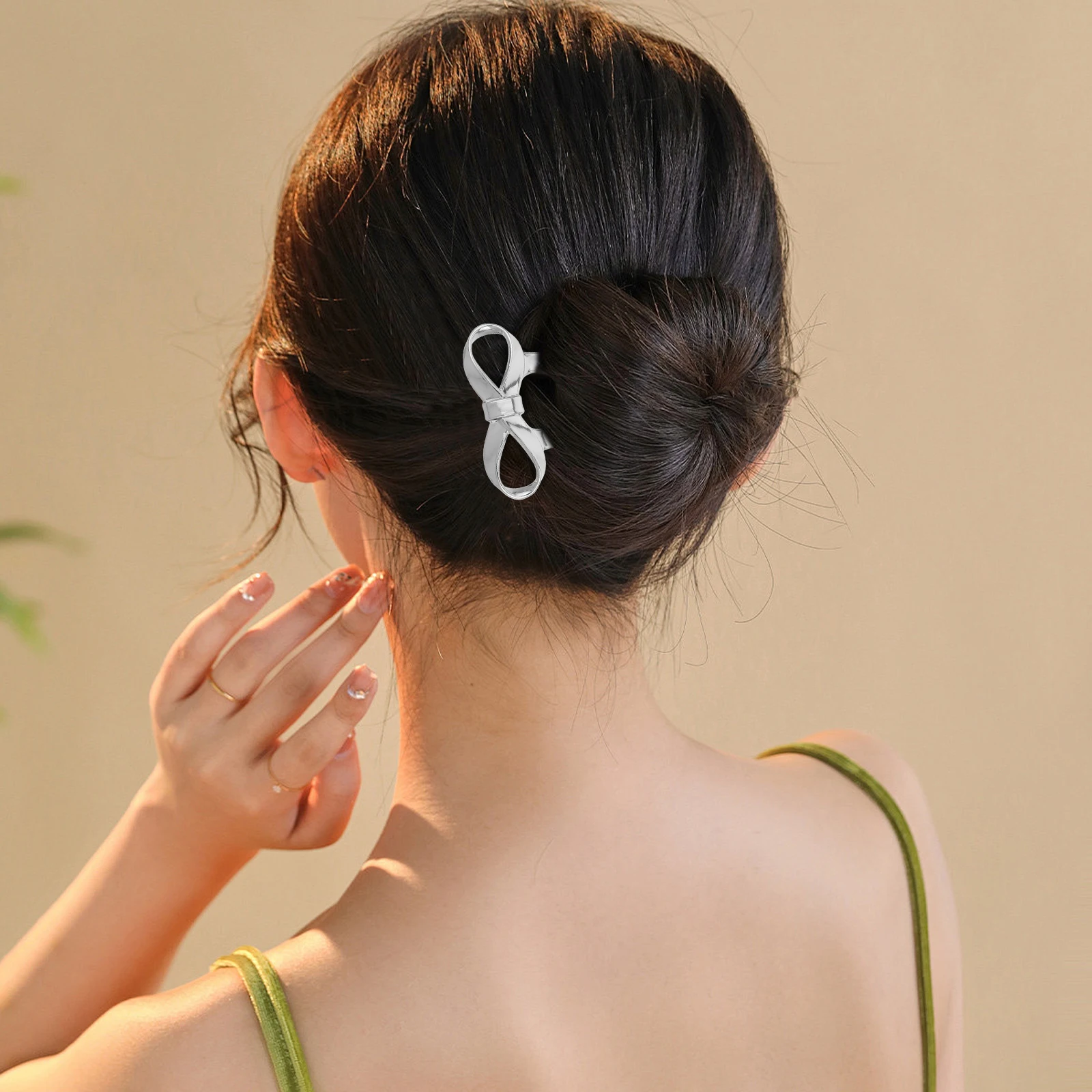 

Bow Hairpin French Pins Accessories Hairpins Decorative Forks Bowknot Clips Styles Fashion Thick