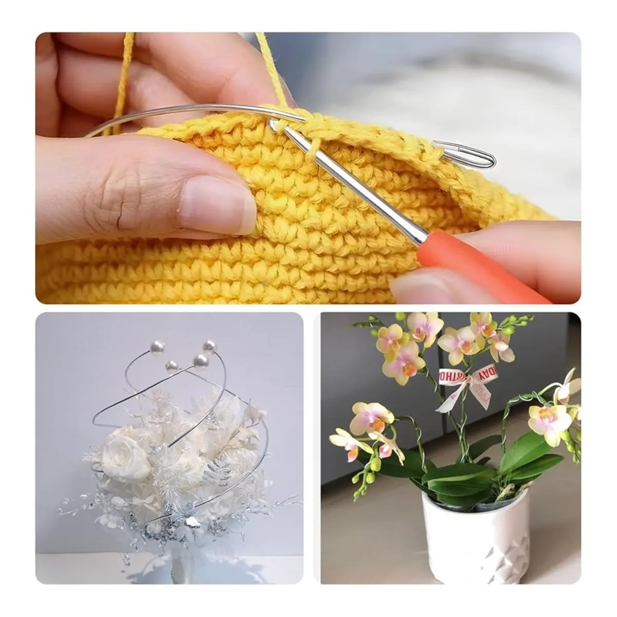 Multi-use Gear Iron , Silver Metal Wire for Jewelry and DIY Projects,Bendable Metal Wire for Sculpting, and Bonsai Training