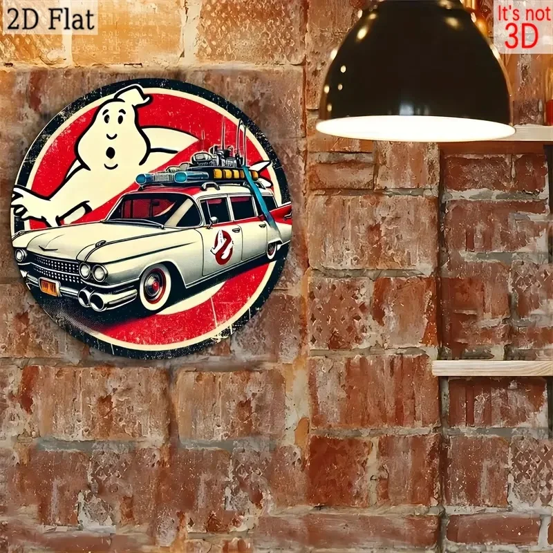Tribute to Classic Ghost Movie – Vintage Aluminum Embossed Wall Art, Transform Man Cave into Fan Shrine, Unique Collector Decor view 5
