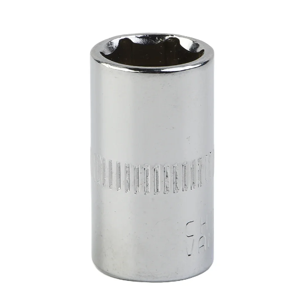 4pcs Drive 10mm Shallow Socket Chrome Vanadium Steel Construction Compact and Easy to Use for Automotive Repairs