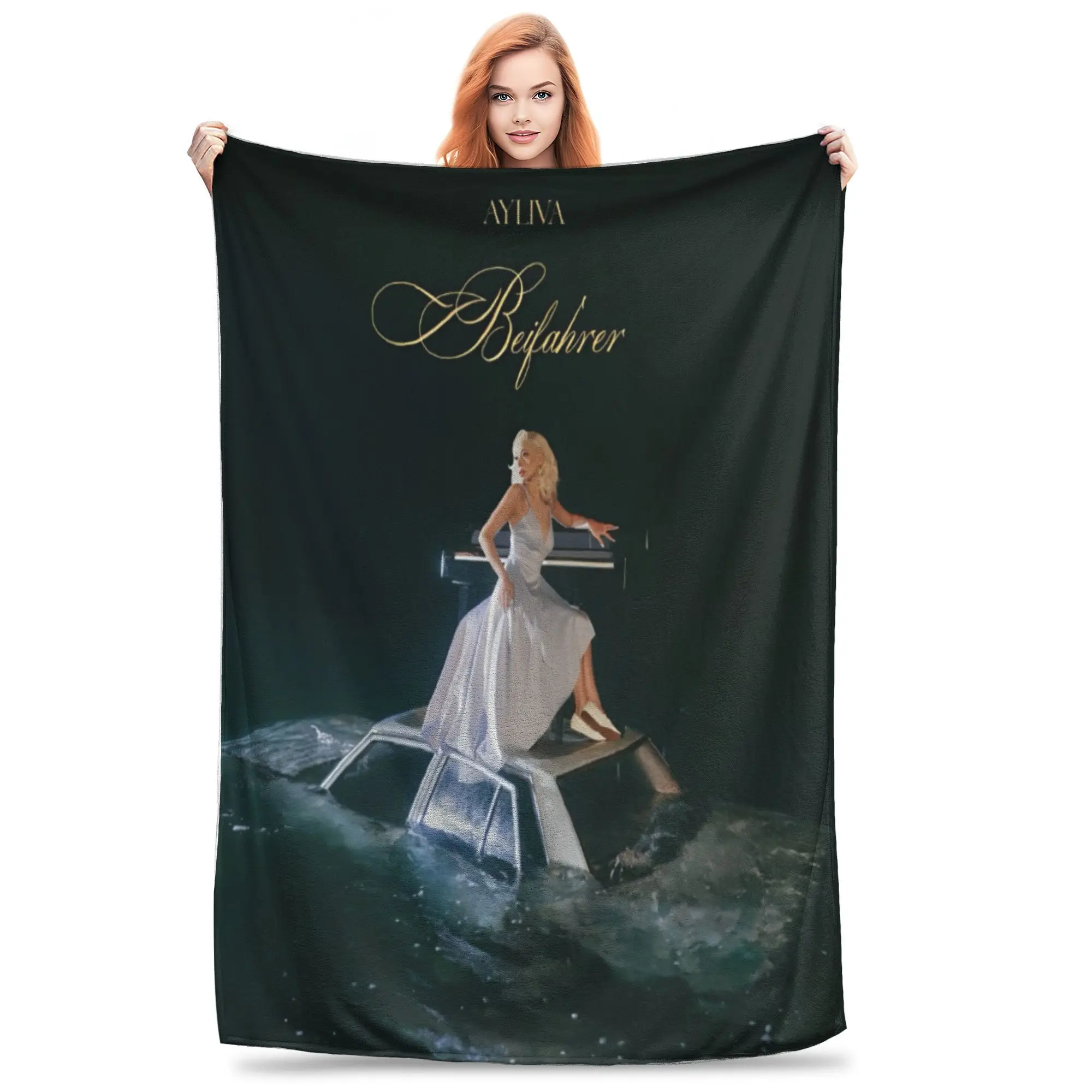 Cozy Ayliva in liebe tour 2024  Blanket Merch Bedding Decorative  Throw Blankets Lightweight Flannel for Bedroom