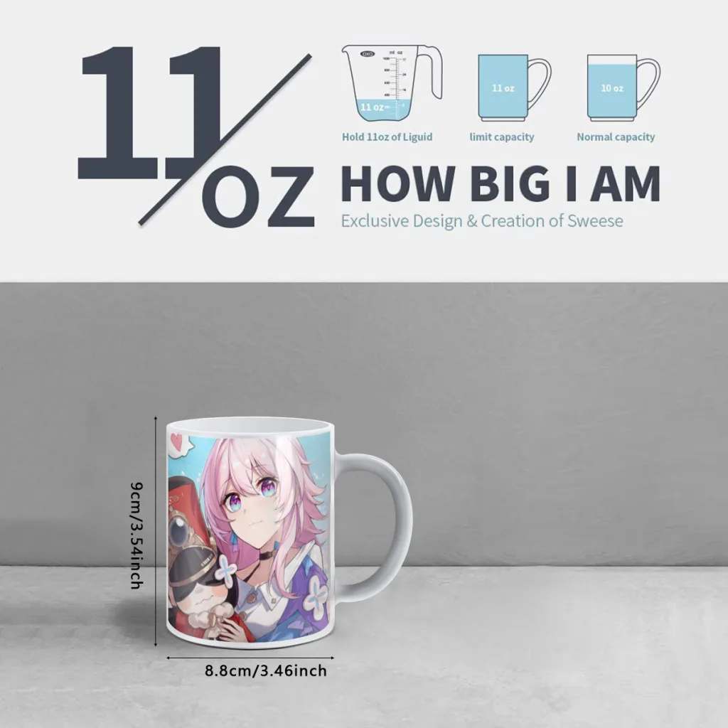 Anime-Honkai-Star-Rail-Magic Mug Color Changing Cup Ceramic Discoloration Coffee Tea Milk Mugs Novelty Gifts Free shipping