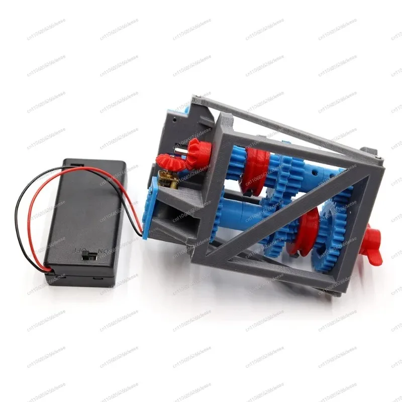 Durable 3D Printed Four Speed Transmission Gearbox Forward Reverse Simulated Part For Model Car