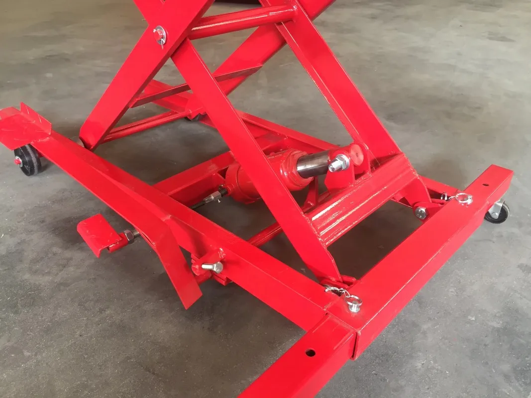 2025 نمط جديد عالي السمعة 800 رطل مقص دراجة نارية رفع وحامل وقوف السيارات