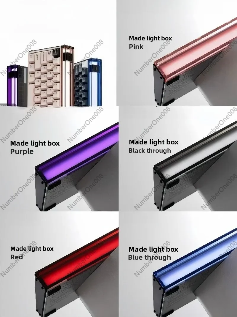 Hollow Aluminum Keyboard Case, Compatible with 68/84 Key Mechanical Keyboard, Waterproof Anodized Metal Shell for Custom DIY