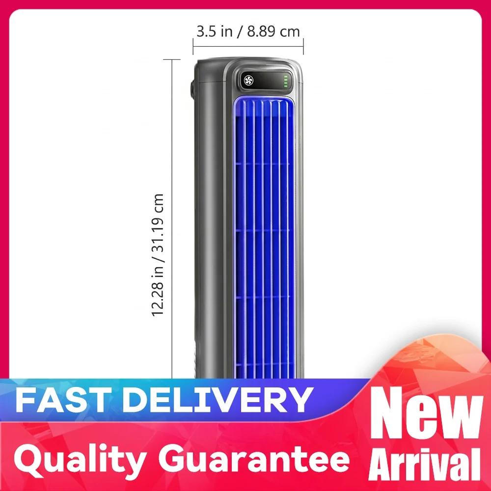 ポータブル冷却ファン-2000mah-静音循環ファン-3モード搭載-デスクトップタワー型ブレードレスファン-寝室-キッチン-オフィス-家庭用