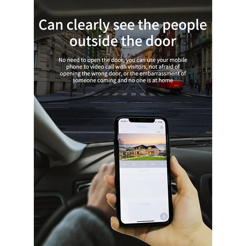 TTKK-timbre de puerta inalámbrico M4C, cámara de seguridad inteligente con Wifi, 2,4G, intercomunicador Visual, visión nocturna, IP