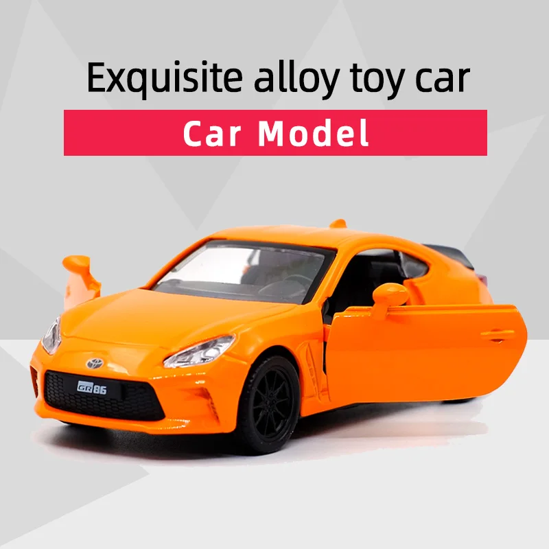 Caipo Toyota GR86 Sports Car 1/37 Alloy Diecast Car Model Toy With