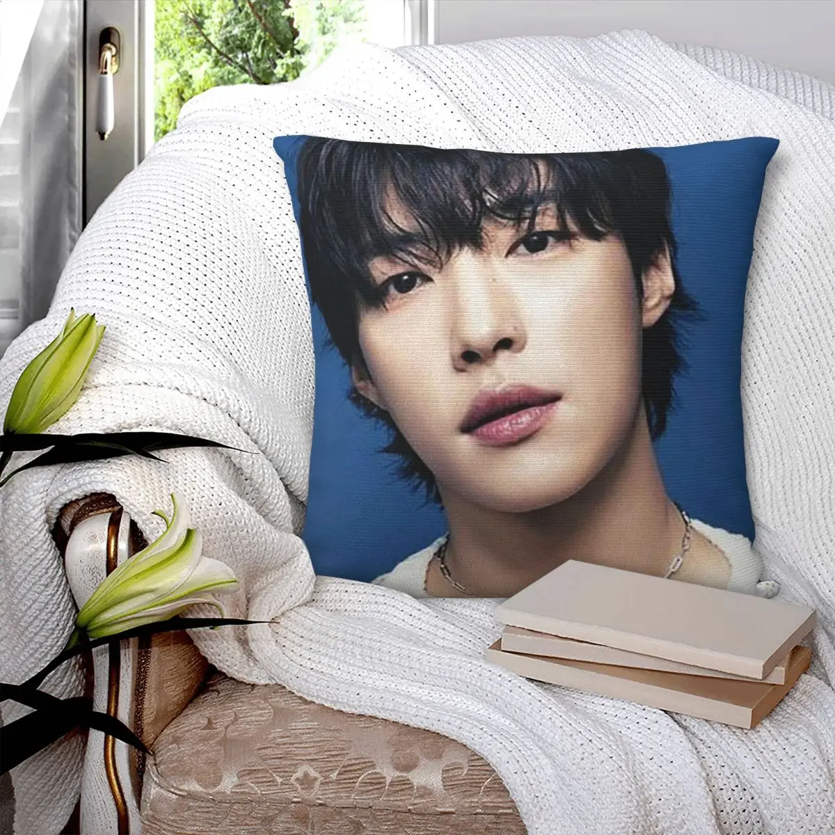 Kpop Actor Woo Do Hwan Square Pillowcase Cushion Cover Pillow Case Throw Pillow Cover for Home Sofa Living Room