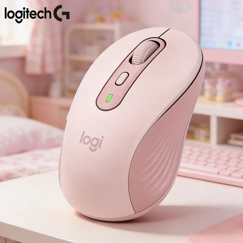 

Беспроводная двухрежимная бесшумная офисная мышь Logitech M650L, четкий звук, белая мышь, розовая мышь, черная мышь, Logitech