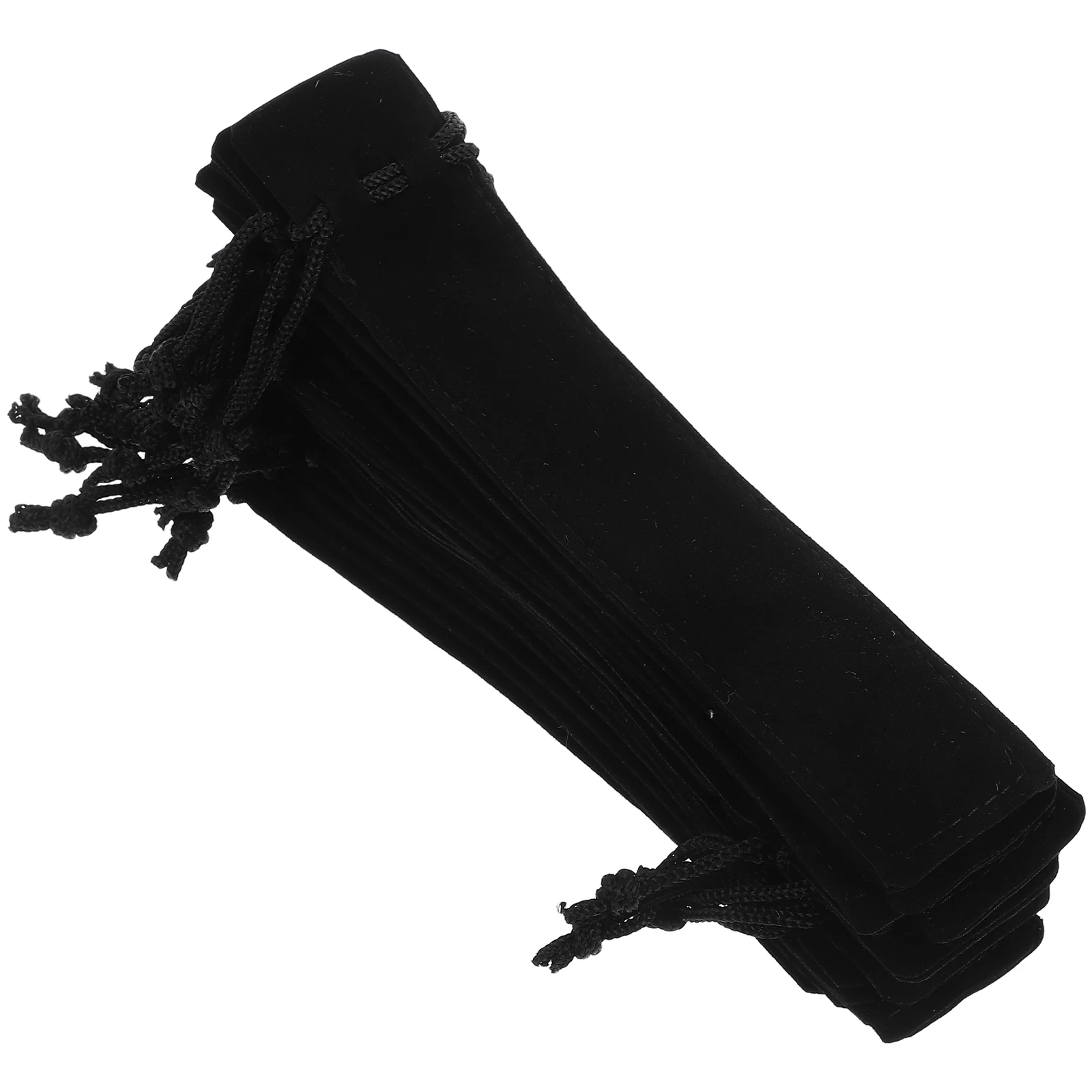

20 Pcs Drawstring Pencil Case Velvet Bags Small Pouch Double Sided Flannel Pouches with Drawstrings