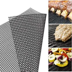 Non-stick Barbecue Grilling Mat Replacement Mesh Wire Net Grilling Mesh Pads Outdoor Activities Cook Reusable BBQ Accessories