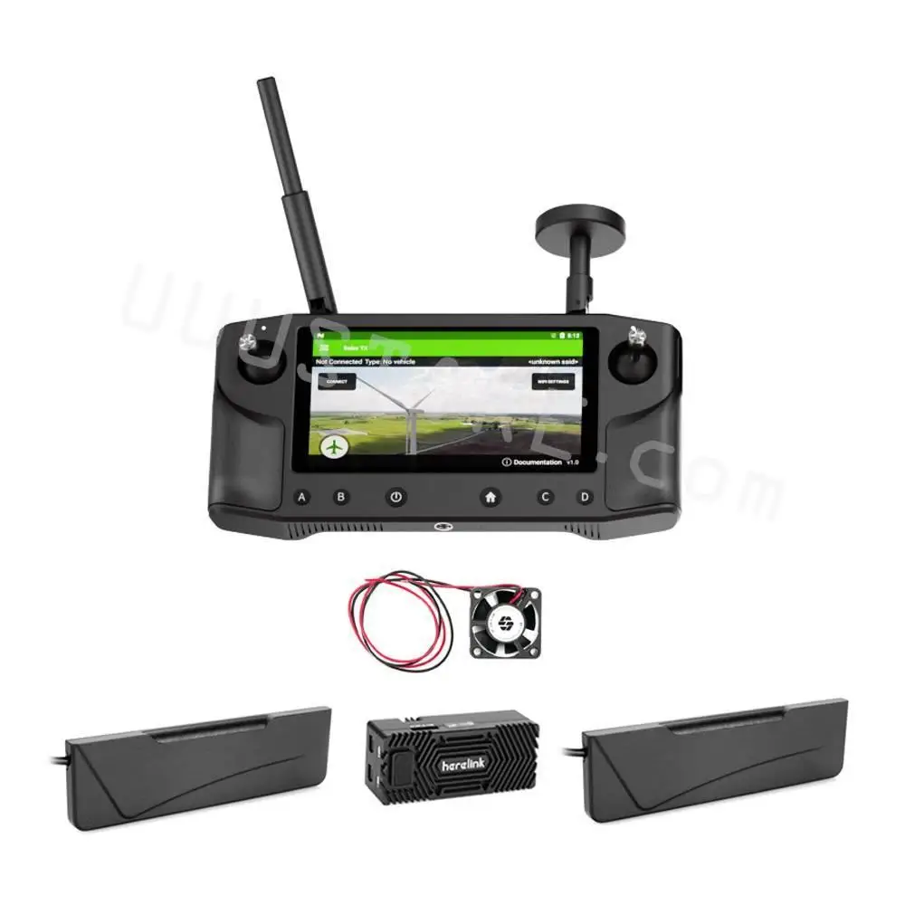 20KM Long Range Herelink 2.4GHz HD Video Transmission System v1.1 with wireless dual HDMI 1080P 60fps screen For RC Model