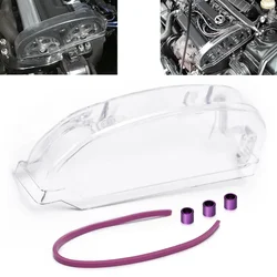 Car Engine Gear Shell Clear Gear Cover Cam Pulley Case Timing Belt Cover For 1987-93 Mitsubishi Galant VR4 4G63 Motor Auto Parts