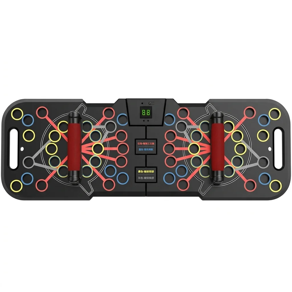 Push Up Board - บอร์ดฟิตเนสแบบพับได้อเนกประสงค์ วัสดุ ABS เครื่องออกกำลังกายหน้าท้อง ใช้ในบ้าน เหมาะสำหรับทุกเพศ