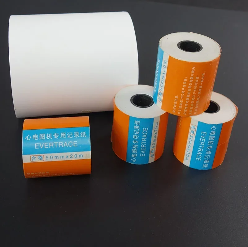 10 pieces /lot ECG printing paper ECG drawing 50mm*20m Single Lead Machine Recording Dedicated Paper
