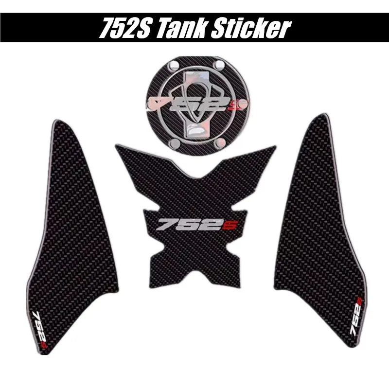 

FOR Benelli 752S Motorcycle Tank Pad Protector 3D Gel Sticker Decal Carbon Fiber