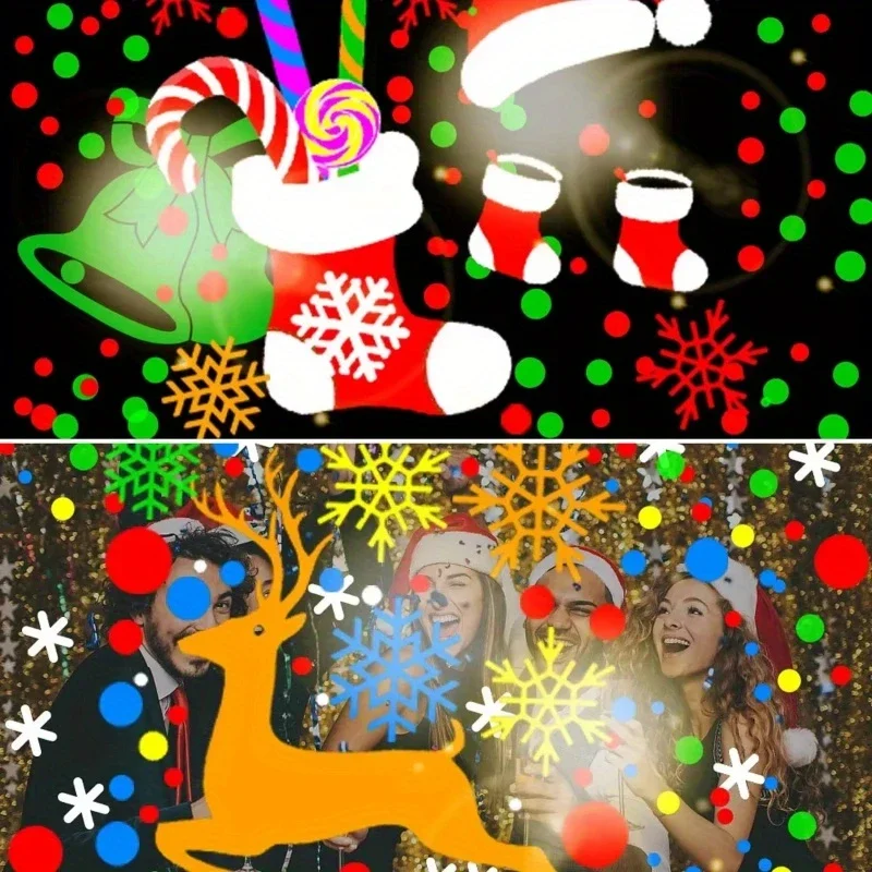 1 PC Christmas cartoon projection lamp decoration lamp with USB socket