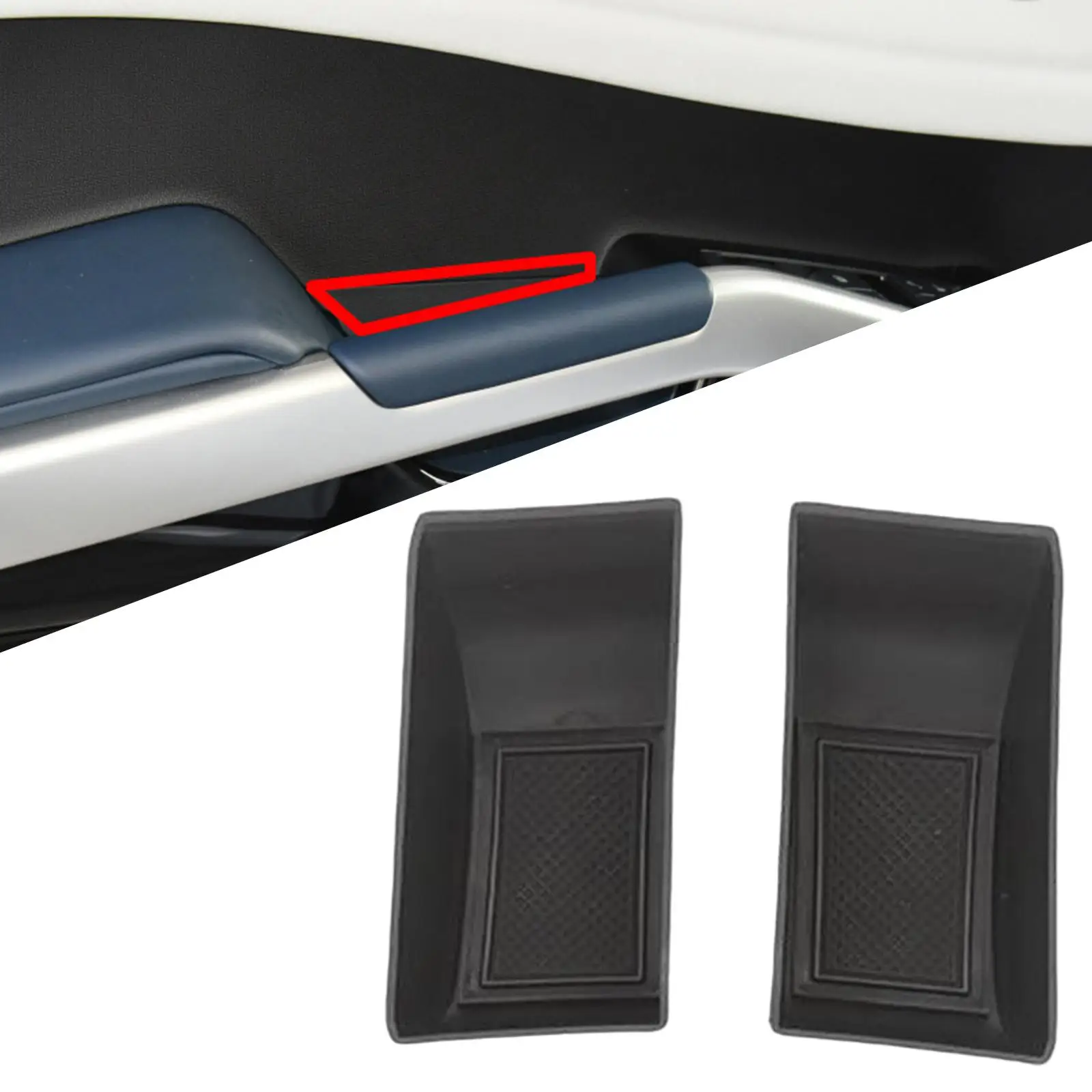 صندوق تخزين مقبض الباب الداخلي للسيارة منظم قطع غيار سيليكون متينة لـ BYD EV ATTO 3 2022 #6