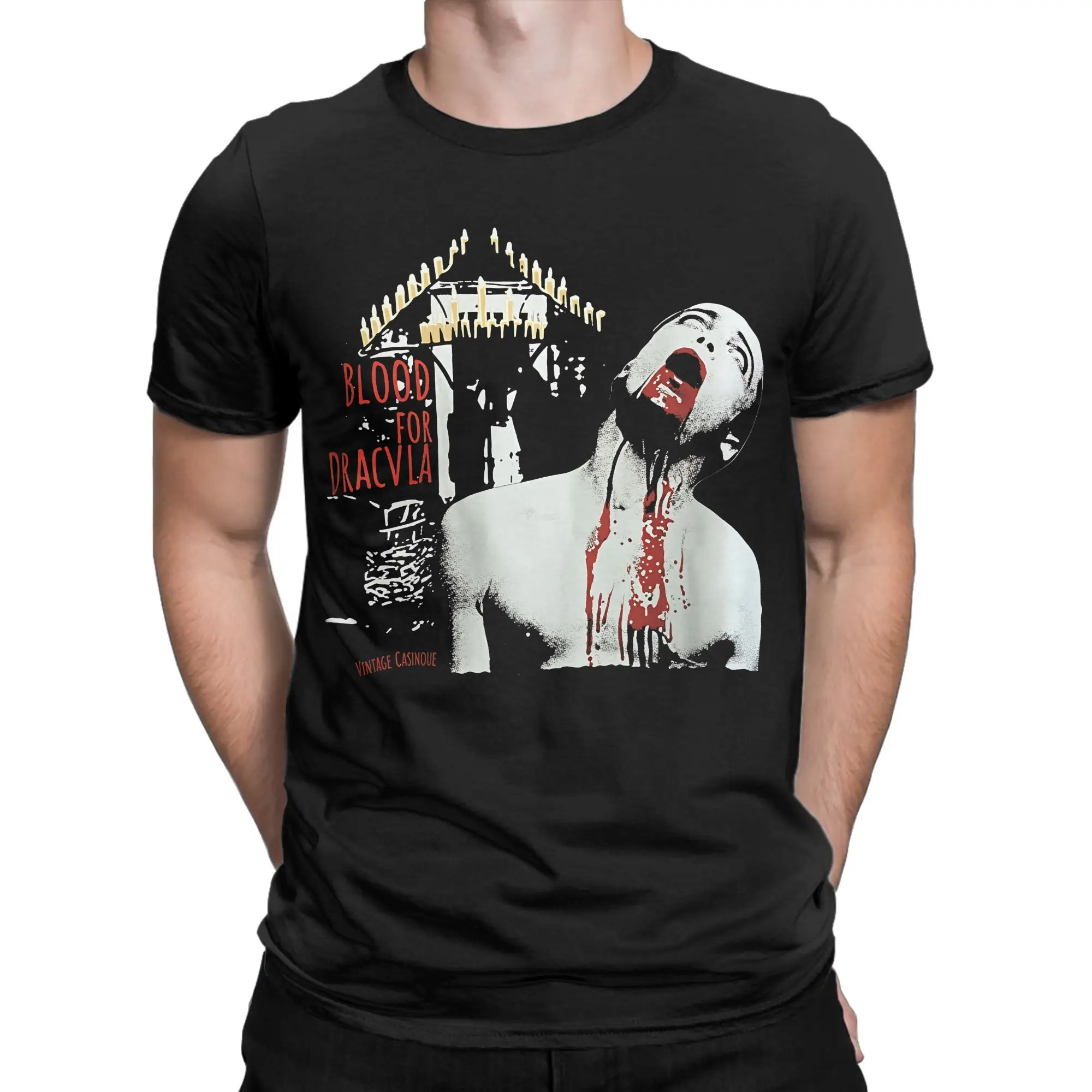Rip Udo Kier Actor Camisetas para hombres y mujeres Yuri película de terror Hipster camisetas de algodón puro cuello redondo Camiseta de manga corta Idea de regalo Tops