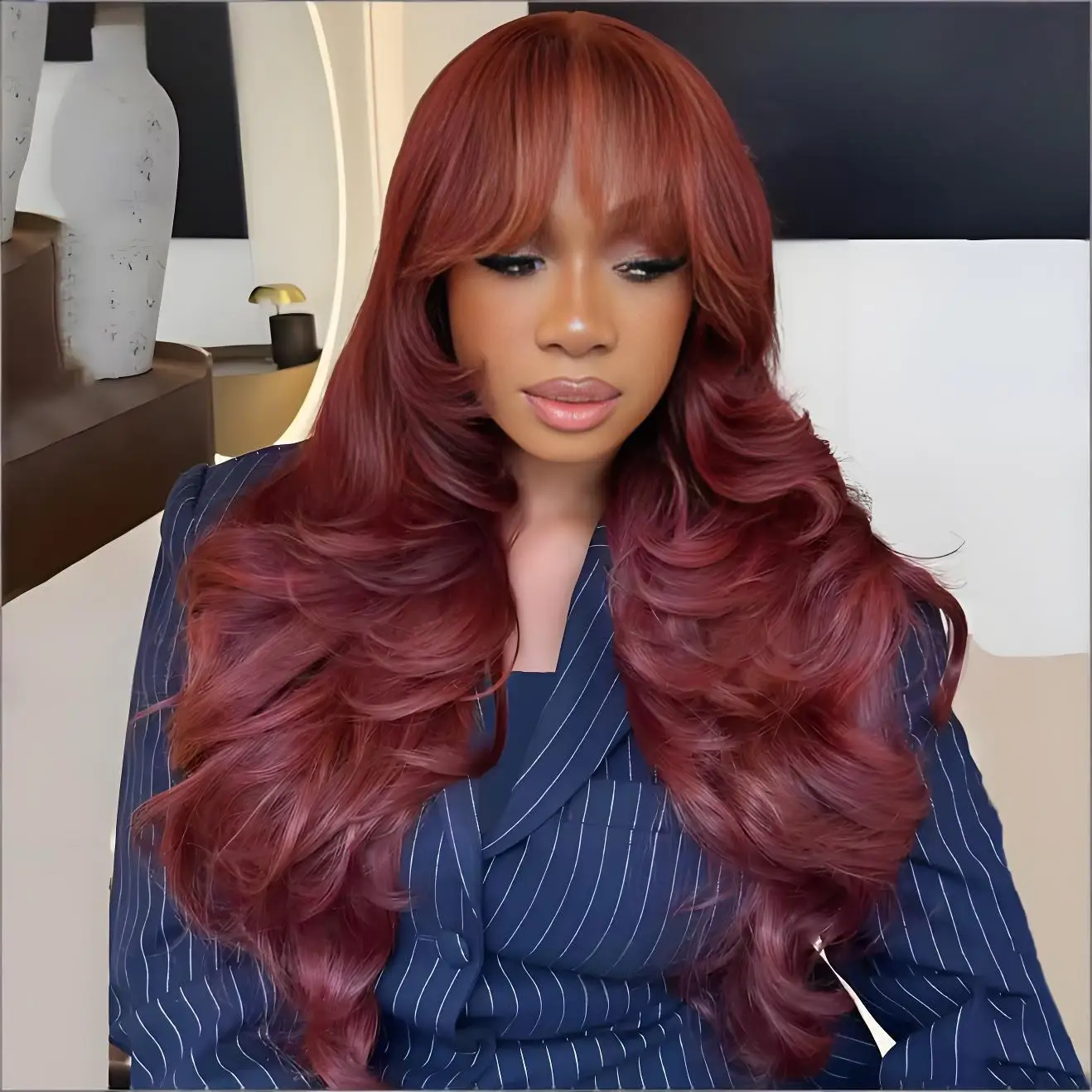 

Парик из натуральных волос Body Wave, красно-коричневый, с кружевной передней частью, бразильский, предварительно снятый с кожи, 13x4, 13x6, HD прозрачный кружевной фронтальный парик, 30-40 дюймов