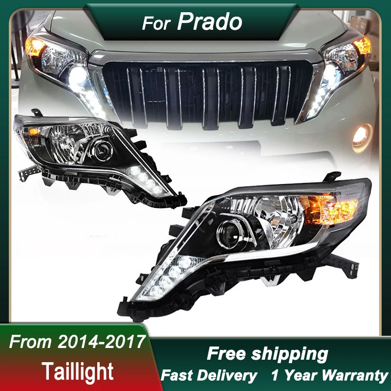 

Car Headlights For Toyoto PRADO 14-17 Upgrade high LED Head Lamp Upgrade DRL Dynamic Signal Lamp Head Lamp Front light Assembly