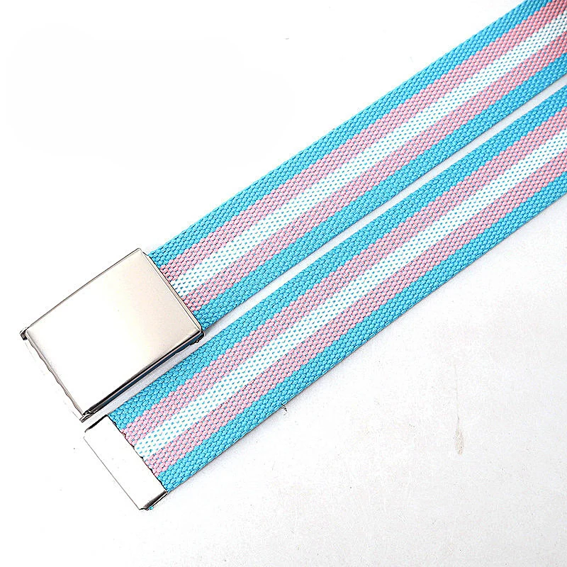 Striped Canvas Belt – Unisex
