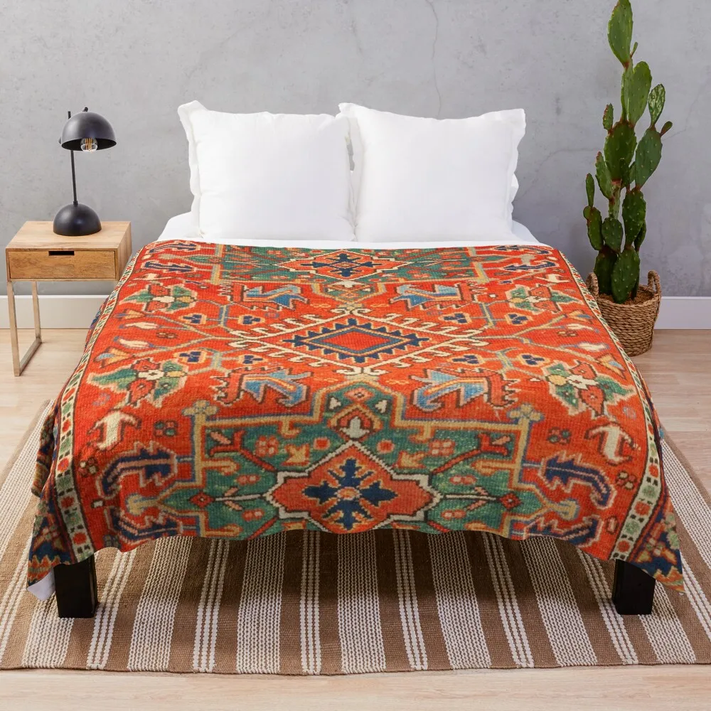 Karadaja Antique Persian Rug Print Throw Blanket decorative Comforter Plush Cute Plaid Blankets