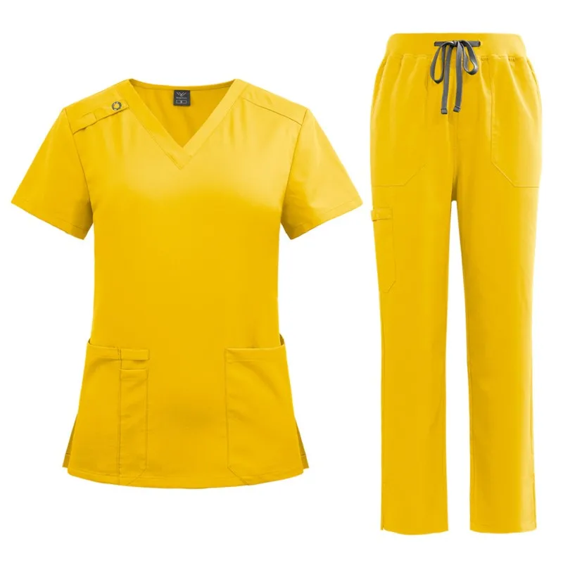 

Operating Room Medical Uniform Scrubs Hospital Working Scrubs Set Medical Supplies Nurse Dental Surgery Suit Workwear Wholesale