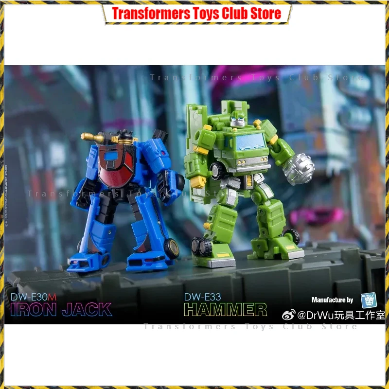 New Original Dr.Wu Transformation Toy DW-E30M&DW-E33 Iron Jack&Hammer Small Scale Set Action Figure Gift