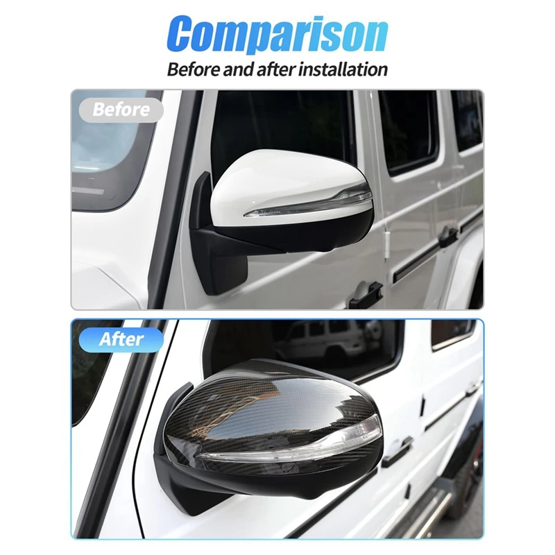 

Rearview Mirror Cover Trim for Mercedes Benz G CLass G63 G500 G550 HOT SALE