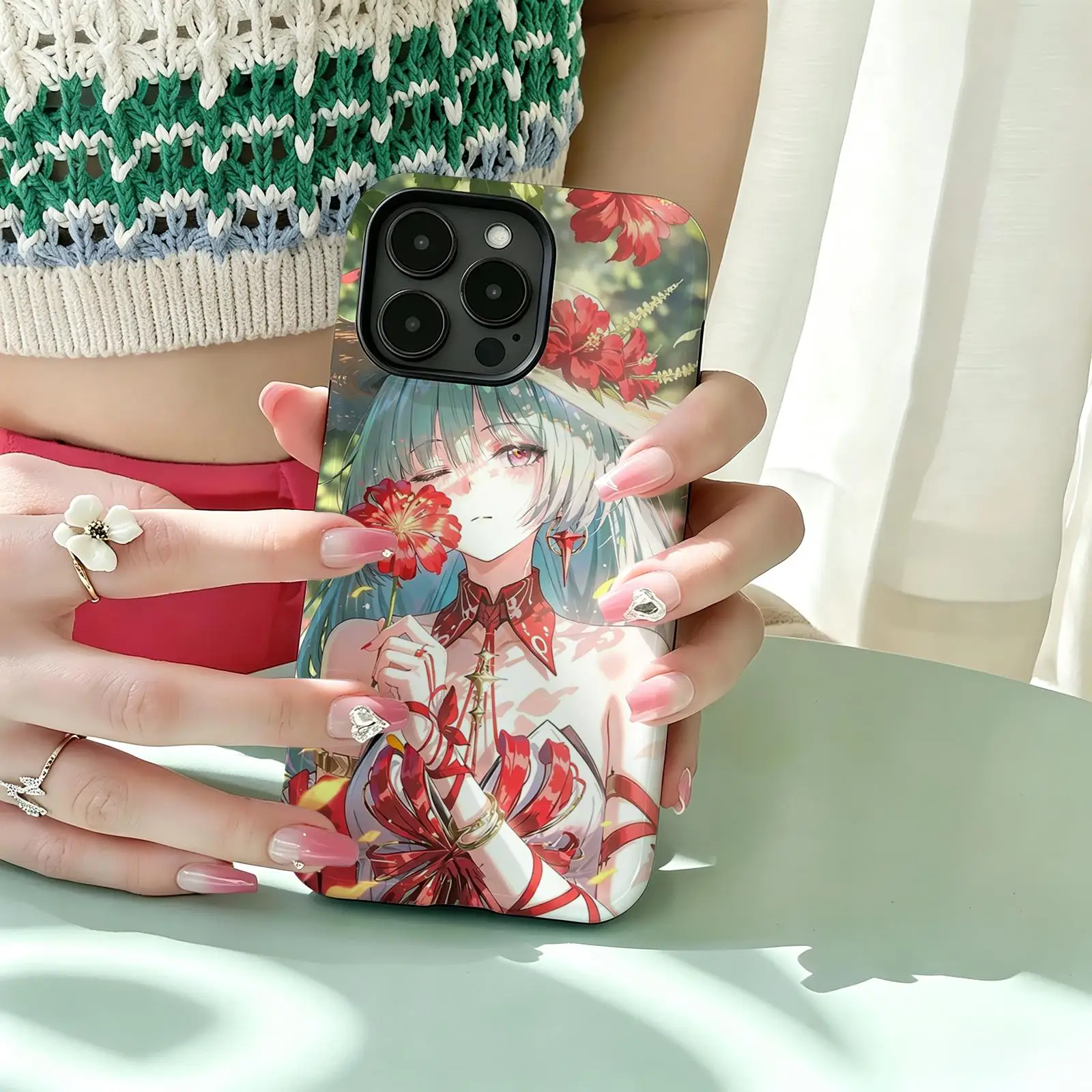 Phone Case For iPhone17 16 16e 15 14 13 12Plus Pro Max Glossy Magnetic Film Case Wuthering Waves PHROLOVA view 2