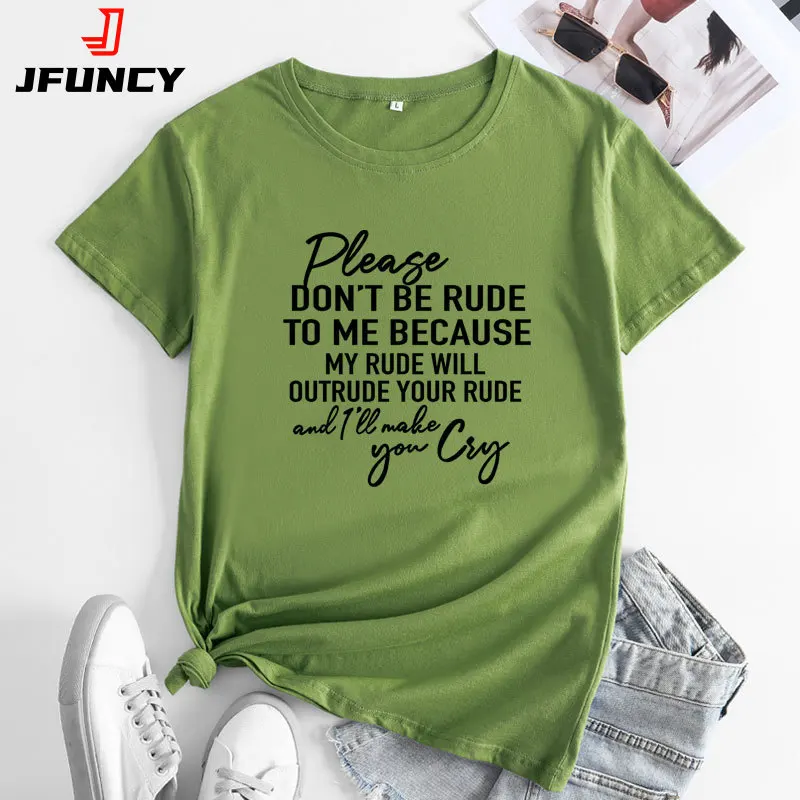 Jfuncy Oversized Dames T-Shirt Korte Mouw T-Shirts Dames Katoenen Tops Vrouwen 2024 Zomer T-Shirt Grafische T-Shirts Vrouw Kleding